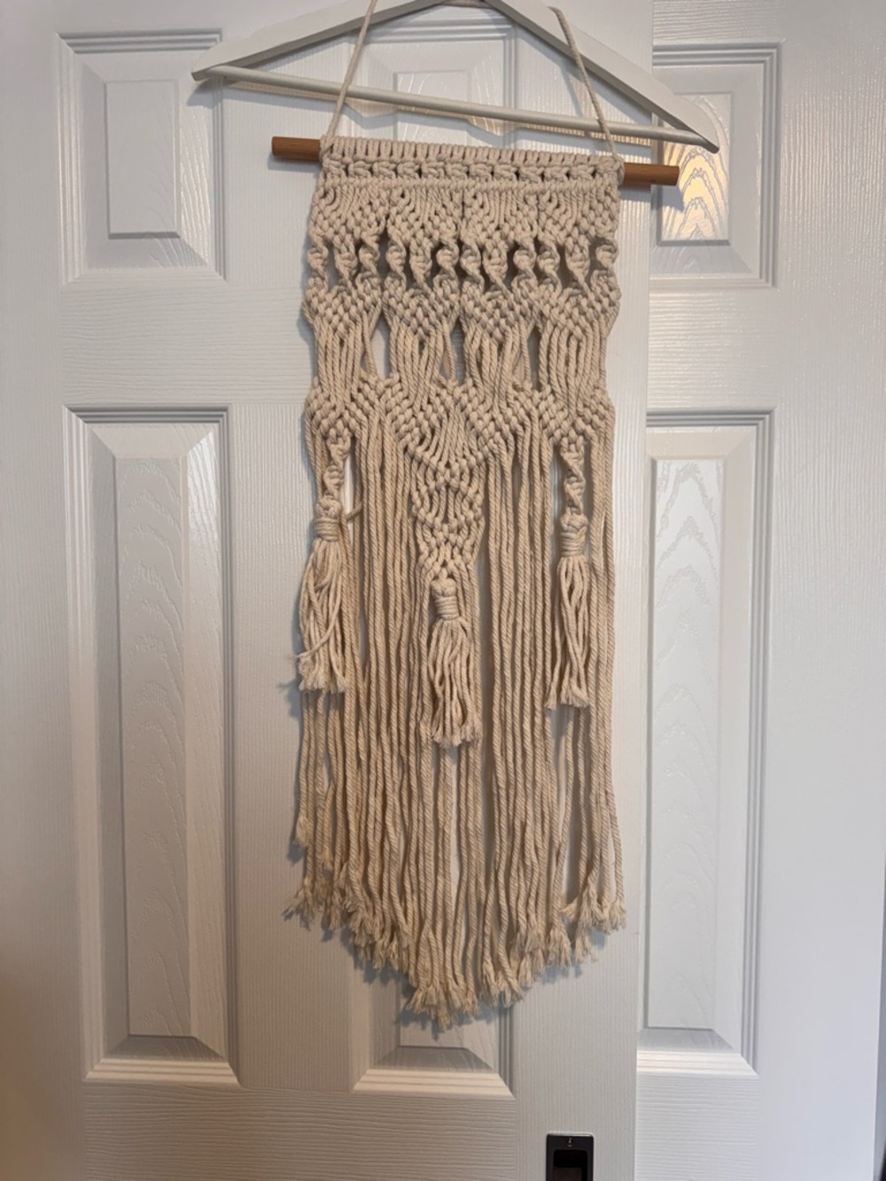 Macramé Wall Hanging in Natural Cream - Boho Home Decor